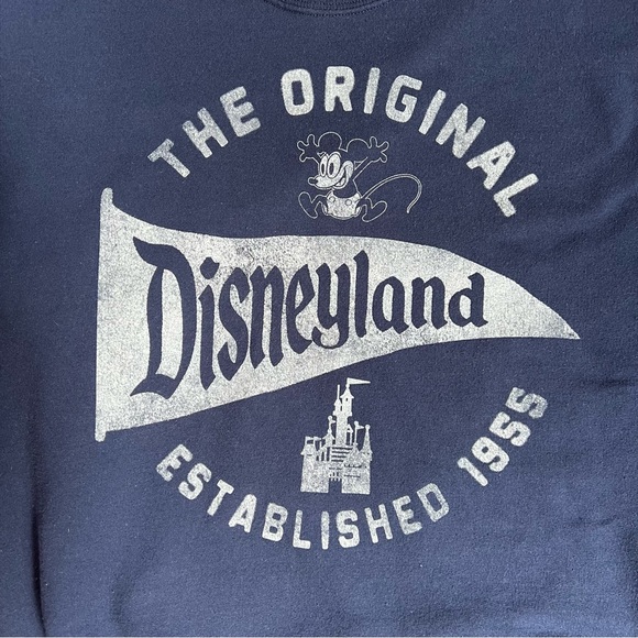 Disneyland Vintage Style Mickey Mouse Sweater Blue Unisex Adults Small - Picture 6 of 11